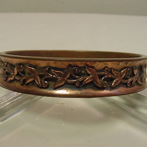 Vintage Copper Colored Bangle Bracelet  20 - 8