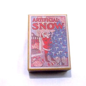 Vintage Christmas Artificial Fireproof Snow In Original Box - Not Much left In Box  25 - 439