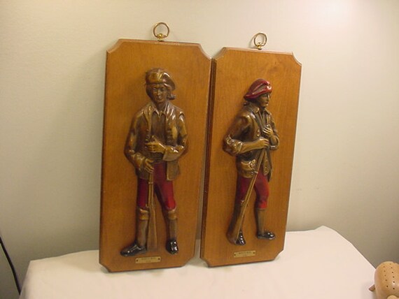 Set Of Two Vintage Minute Man 1776 Turner Wall Accessories 19 - Military Wall Art Accessories Set Of Two Vintage Minute Man 1776 Turner Wall Accessories 19 - Military Wall Art Accessories