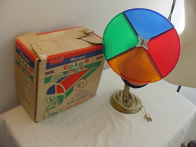 Vintage Penetray Motorized Color Wheel in Original Box for