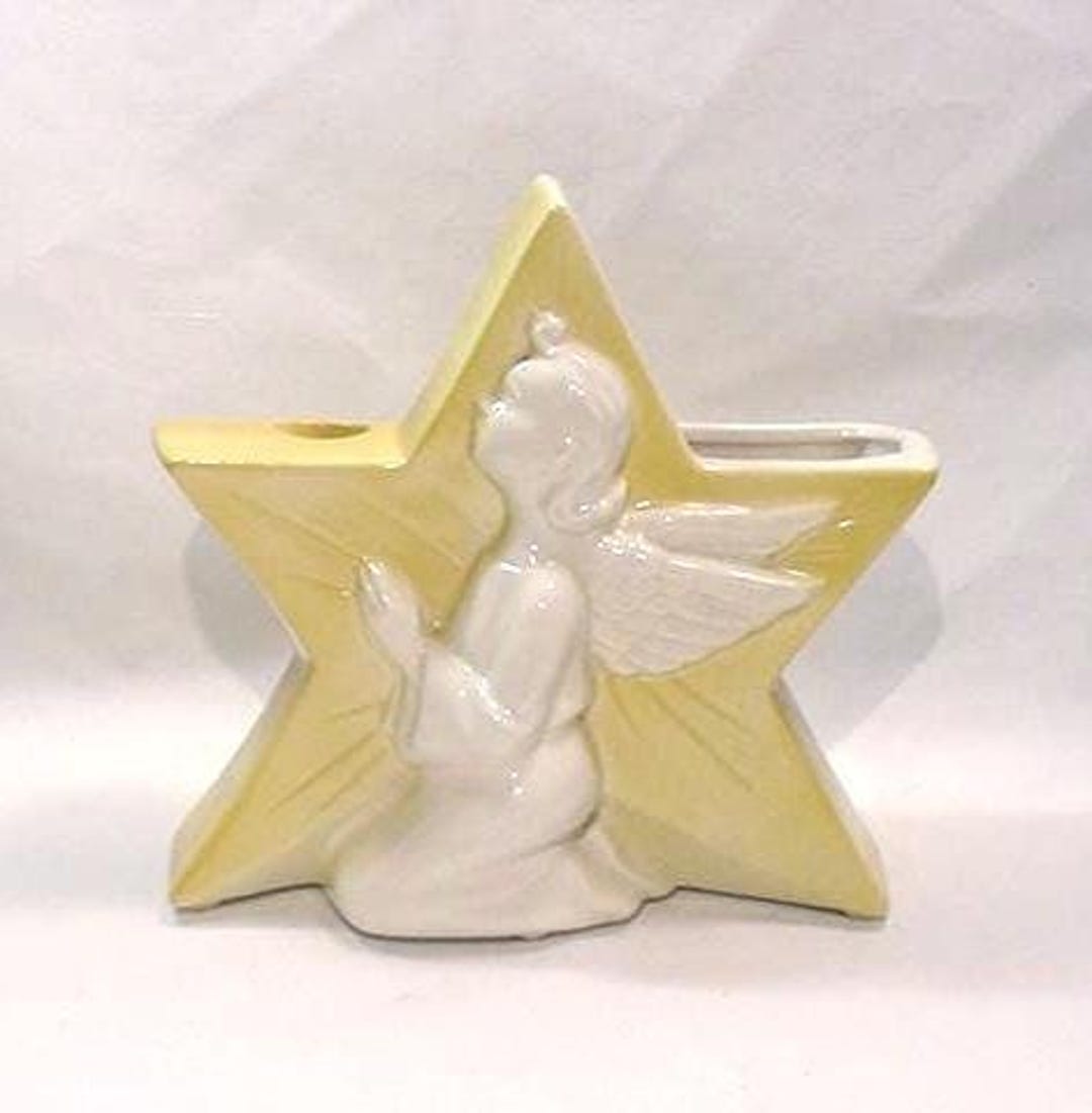 Vintage - Royal Copley - Ceramic - Christmas - Praying Angel