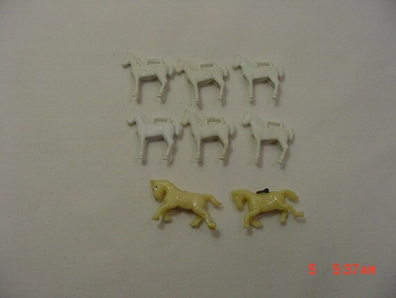 miniature plastic horses