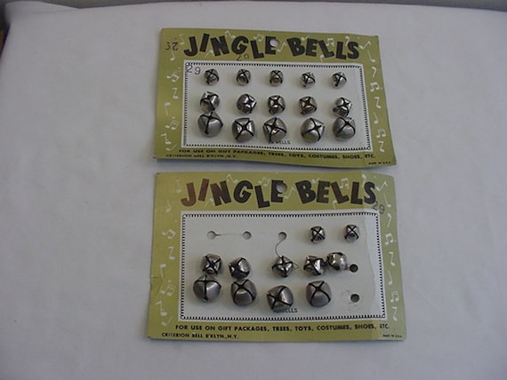 Vintage Jingle Bells - One Full Card - One Partial Card 22 - 168