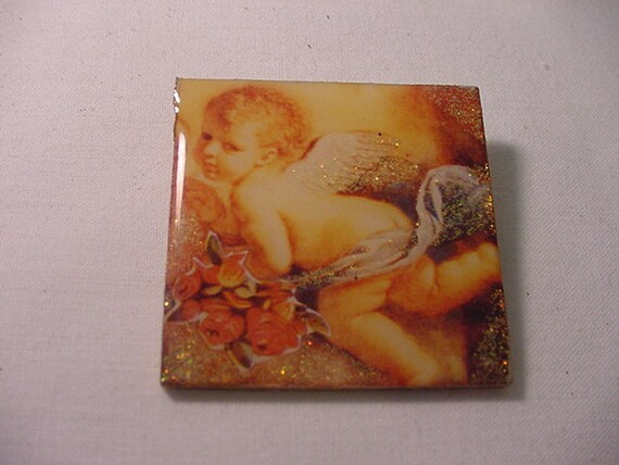 Vintage Cherub Angel Brooch   11 - 912 - image 1