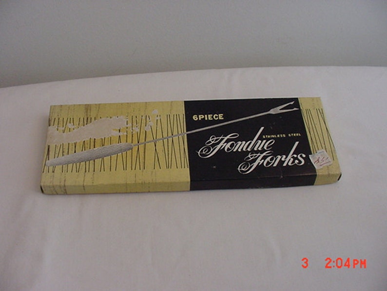 Vintage Set Of Six Stainless Steel Fondue Forks 16-388