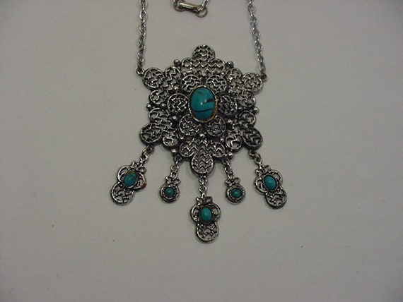 Vintage Faux Turquoise Necklace 19 - 183 - Etsy Israel