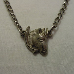 Vintage Horse Head & Horse Shoe Tie Bar  19 - 138
