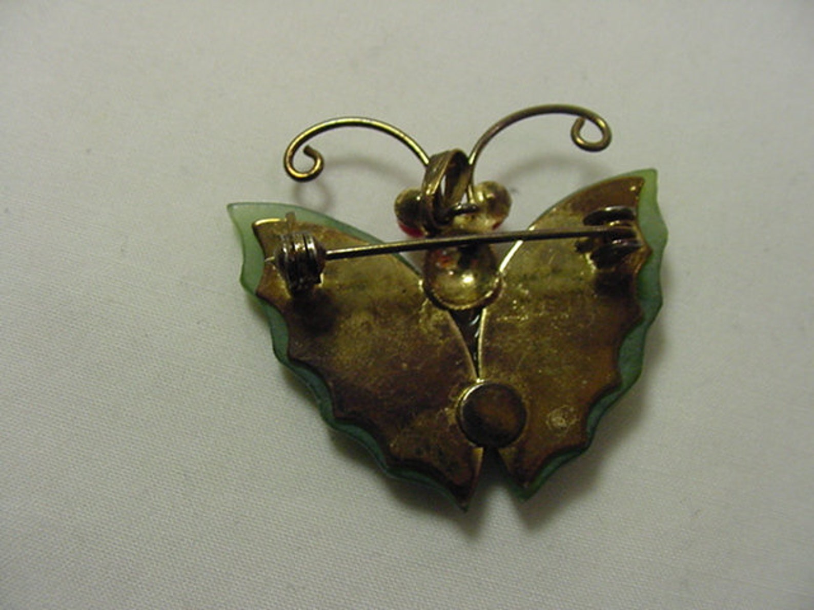 Vintage Jade Butterfly Brooch / Pendant 19 236 Etsy