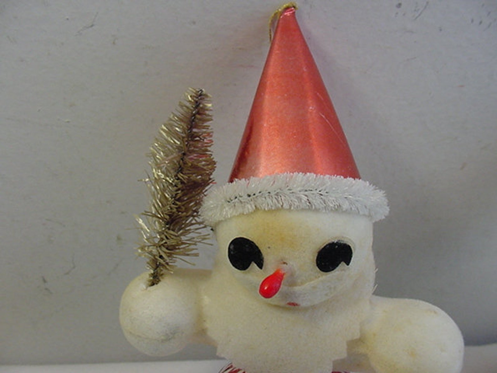 Set of 2 Vintage Snowmen Christmas Ornaments / Decorations 20 Etsy