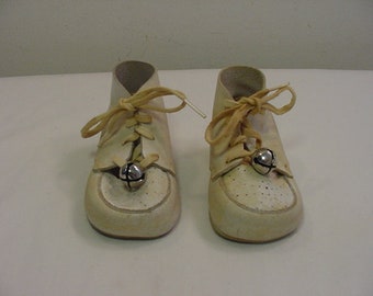 Vintage Baby Shoes With Jingle Bells - For Display Only  19 - 1243