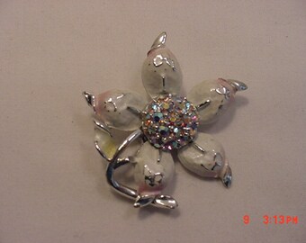 Broche De Diamantes De Imitación Con Flores - Navidad, Cumpleaños, Día De La Madre