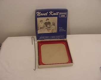 Vintage vävstol med vävkrok från mitten av århundradet, roman, i originalförpackning - inga instruktioner 25-100
