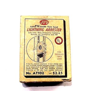 Vintage - Nuevo, sin usar - JFD - Pararrayos - Para TV - FM - En caja original - Con instrucciones 26 - 131