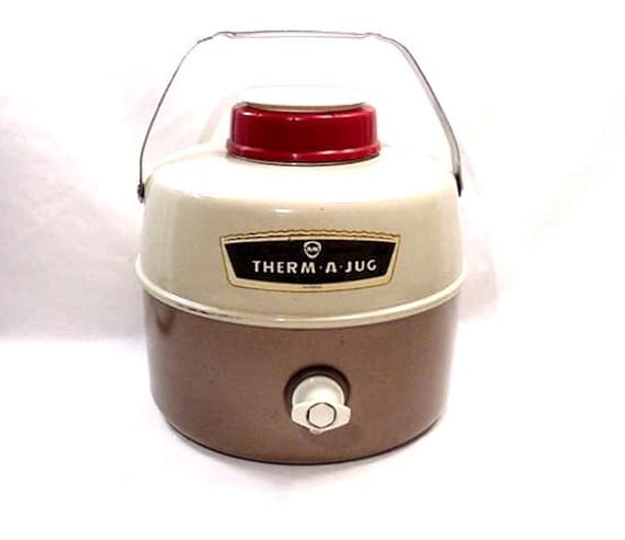 Vintage Mid Century -Therm A Jug - One Gallon - Insulated - Jug - Pre Owned - In Partial Original Box 25 - 778