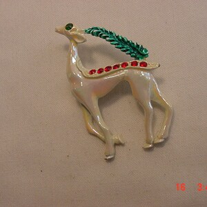 Vintage Rhinestone Accented Gazelle Brooch  16 - 541