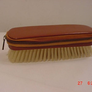 Vintage Clothes Brush With Manicure Set Inside  17 - 1390