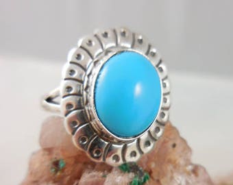 Native American Turquoise Sterling Silver Ring