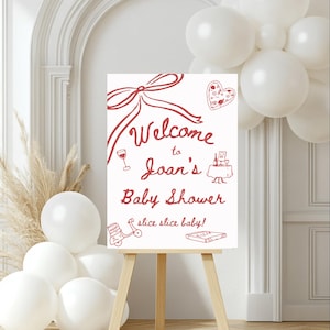 Slice Slice Baby Welcome Sign for Baby Shower