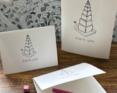 Montessori Pink TowerThank You Card-Teacher Appreciation-Printable Instant Download PDF