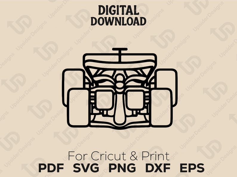 Race Car SVG Bundle for Cricut – Front View Formula Style Cars Png ...