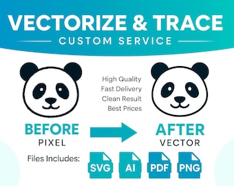 Custom Vector Art from Image – Logo & Image to Vector Redraw Service | SVG,  EPS Files | High-Resolution Custom cricut clipart Vector Design