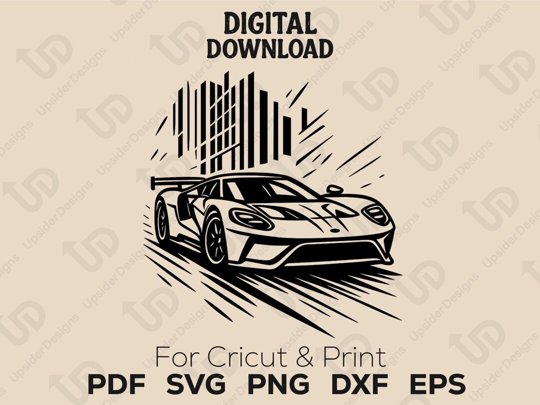 Supercar SVG Bundle – Sports Car Png Clipart With Speed Effects ...