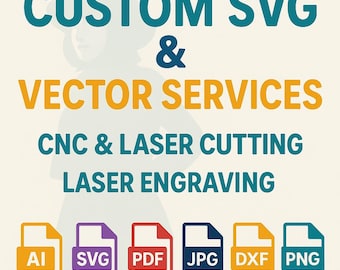 Convert Photo to SVG, Image to Vector, Logo toPng, Custom Laser Cutting Dxf File, Logo Conversion, Photo to Vector, SVG Design Cricut