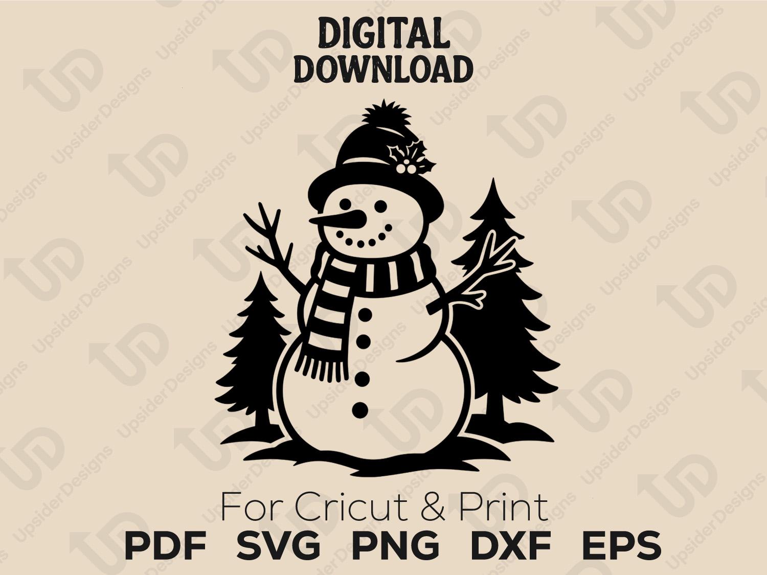 Cute Snowman SVG Bundle for Cricut | Winter Holiday Christmas Snowman ...