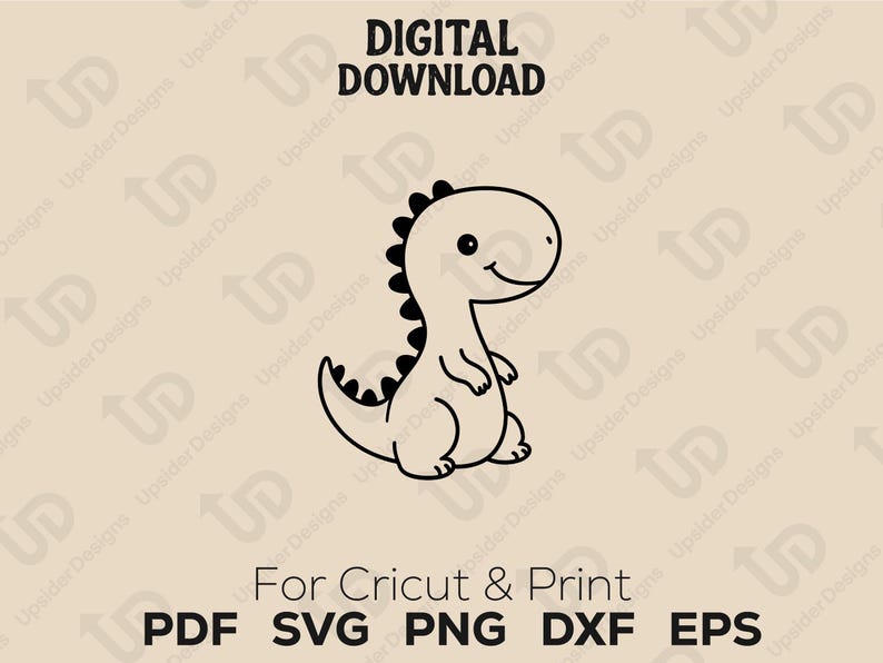 Cute Baby Dinosaur SVG Bundle | Kawaii Dino Clipart for Kids Crafts ...