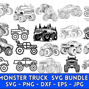 Monster Truck Svg bundle, Truck Svg, Monster Truck Vector, monster truck shirt, Car svg, Off Road Svg, Cut files for Cricut, Silhouette