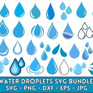 Water Drops Svg, Splash Svg, Water Svg, Rain Drops Svg, Raining Svg, Rain Svg, Water Droplet Cricut, Water Drop Vector, Water Drop Clip Art