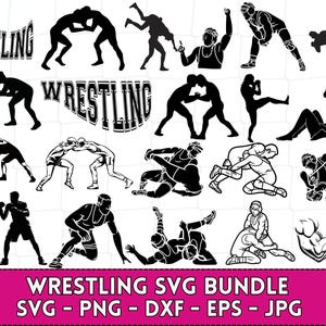 Wrestling SVG Bundle, Wrestler Svg, Wrestling Cricut, Wrestling Clip Art, Wrestling Vector, Wrestling silhouette Svg, Wrestling cut file