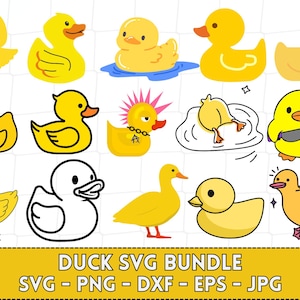 Duck Svg Bundle, Rubber Ducky Svg, Rubber Duck Svg, Duck Clipart, Duck Cut File, Duck Png, Rubber Duck Clipart, Yellow Duck Svg, Svg