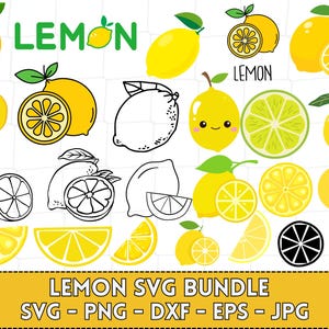 Lemon Svg Bundle, Summer Svg, Lemonade Svg, Hello Summer svg, Lemon Clipart, Layered Designs, for Cricut & Silhouette Cut Files