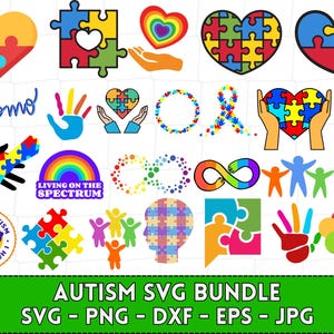 Autism svg, Austism Awareness svg Bundle, Austism svg, Austism Awareness png, Puzzle svg, Puzzle Piece svg, Austism Clipart, Ribbon svg