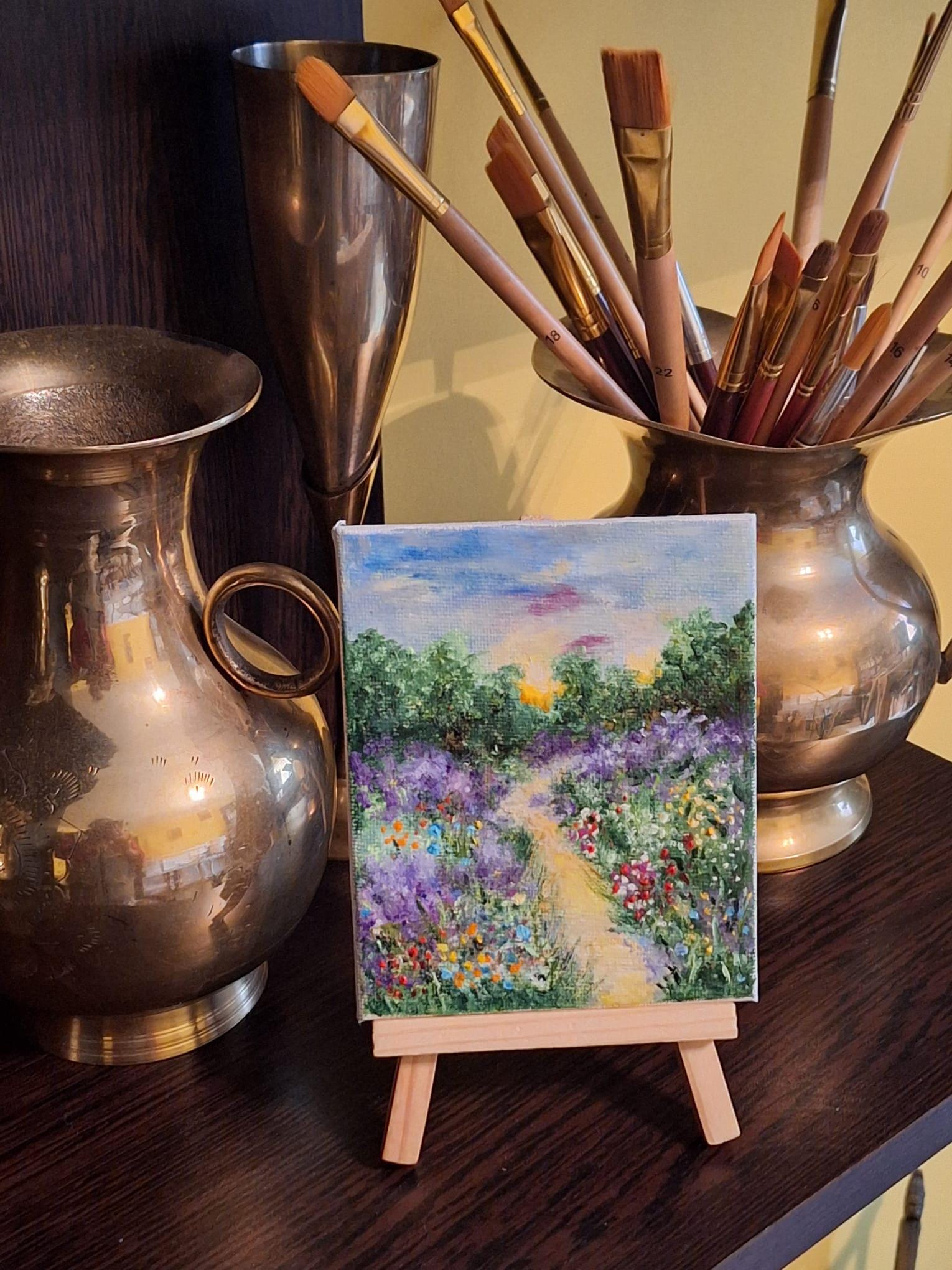 絵画 インテリア 絵 額付(銀）油絵　uF6-063203　田園風景　朝陽、夕陽 Amazon.co.jp: 永田金吾 風景画の油絵 サイン入り 肉筆 真作