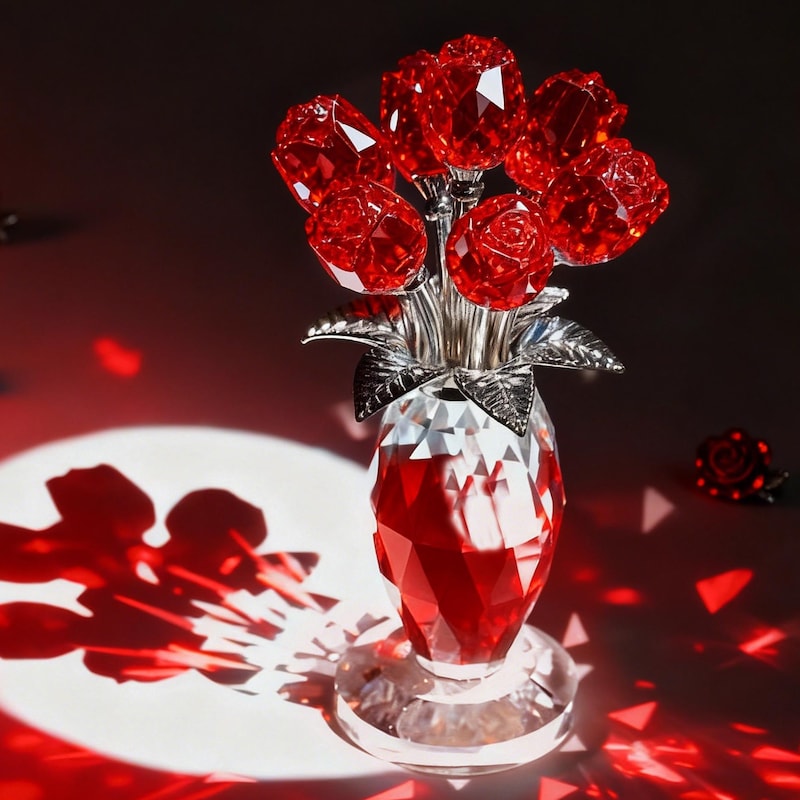 Glass Roses - Etsy