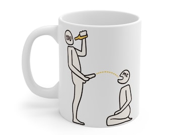 NSFW Kink Coffee Mug, Piss Play Fetish Gift