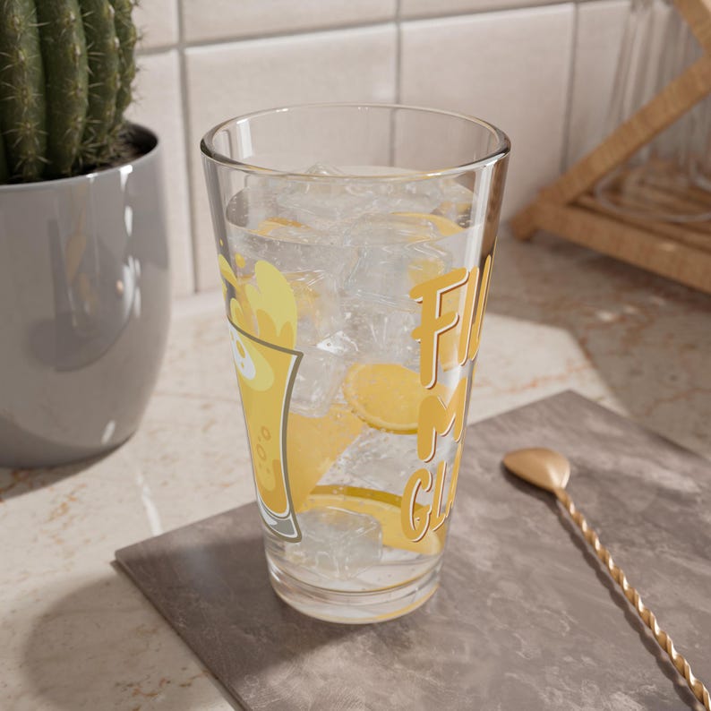 16oz Mixing Glass: Vibrant Colors, Cocktail Shaker, Party Drinkware image 7