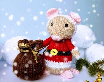 Santa Mouse knitting pattern