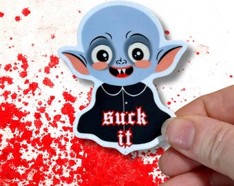 Nosferatu Suck It Sticker