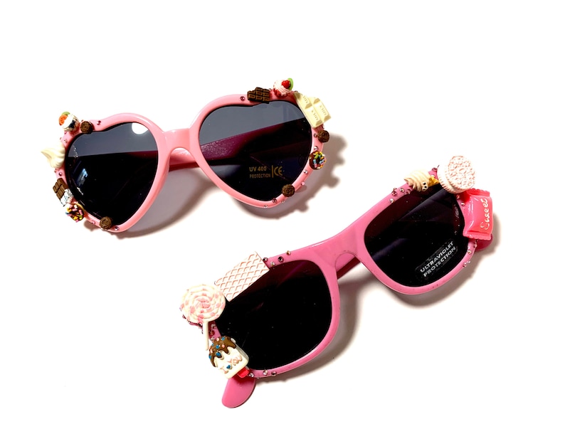 Lunettes De Soleil Fille Fleur – Lot De 3, Rondes, Colorées, Pour Enfants 5 Ans Et + - 6