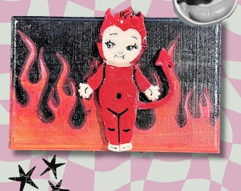 Hand Painted Kewpie Wooden Boxes