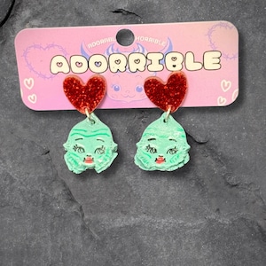 Mini Kewpie Monster Earrings