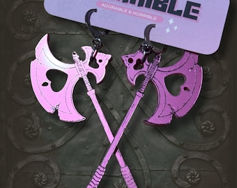 Medieval Battle Axe Earrings