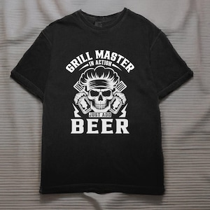 Grill Master In Action Just Add Beer PNG, Funny BBQ Shirt, Beer Lover Tee, Backyard Grill T-shirt, Summer Barbecue Humor, Cookout Gift Idea