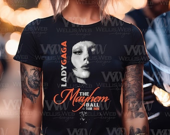 Lady Gaga Mayhem Ball Tour PNG: T-shirt Sublimation Design
