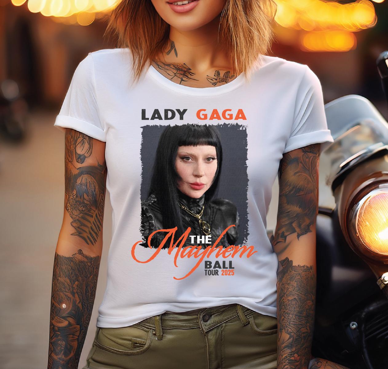 Lady Gaga Mayhem Ball Tour PNG: T-shirt Sublimation Design