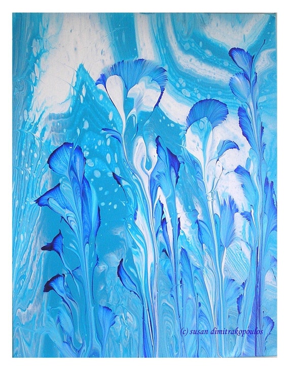 Celebration card - blank inside write your own msg, blue