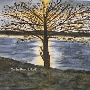 On the Road to Leith, blank card write your own msg. Owen Sound, Leith Ontario, Georgian Bay, autumn scenery
